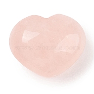 Natural Rose Quartz Love Heart Stone, Pocket Palm Stone for Reiki Balancing, 24~25.5x30x15~17mm(G-I367-03L)