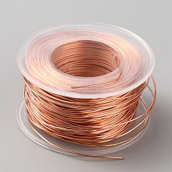 Copper Wires, Craft Wire, Round, Raw(Unplated), 20 Gauge, 0.8mm, about 131.23 Feet(40m)/Roll(CWIR-WH0013-005)