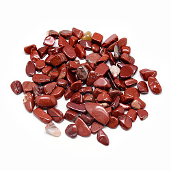 Natural Red Jasper Beads, Tumbled Stone, No Hole/Undrilled, Chips, 8~20x5~10x1~7mm(G-Q947-38)