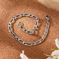 Tarnish Resistant 304 Stainless Steel Figaro Chain Bracelets, with Lobster Claw Clasps, Stainless Steel Color, 7-7/8 inch(20cm)(BJEW-I274-03S)