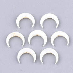 Natural Freshwater Shell Beads, for DIY Craft Jewelry Making, Double Horn/Crescent Moon, Creamy White, 10~11x12~12.5x2.5~3mm, Hole: 1mm
(X-SHEL-T012-12)