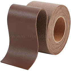 2M PVC Imitation Leather Ribbons, for Clothes, Bag Making, Camel, 50mm, about 2.19 Yards(2m)/Roll(SRIB-WH0011-125D-02)