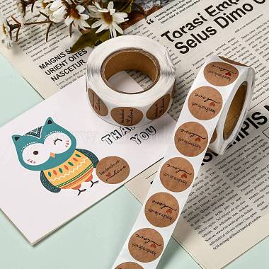 Self-Adhesive Kraft Paper Gift Tag Stickers(DIY-G013-A01)-5
