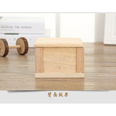 Maison de hamster en bois de pin(DIY-WH0190-42)-2