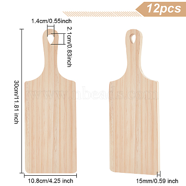 tabla de cortar de madera de pino con mango(AJEW-WH0250-93A)-2