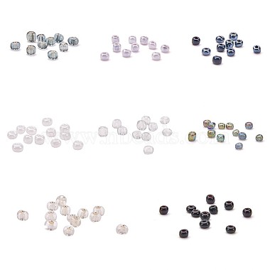1 Box 6/0 Glass Seed Beads Round  Loose Spacer Beads(SEED-X0050-4mm-08)-2