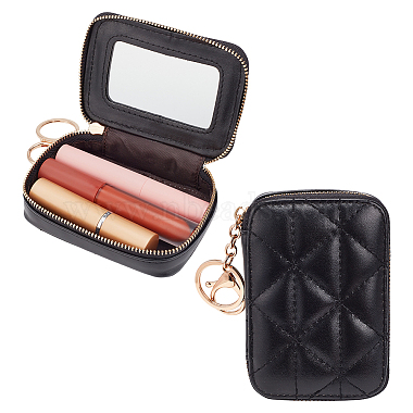 Black Rectangle Imitation Leather Clutch Bags