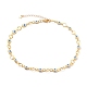 Brass Horse Eye Link Chain Necklaces(NJEW-JN03161-01)-1