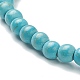 Synthetic Turquoise Beaded Stretch Bracelets(BJEW-D446-A-18)-3