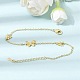 Brass Butterfly Link Bracelets(KK-CBAFF9E-01G)-1