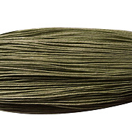 Chinese Waxed Cotton Cord, Macrame Bracelet Necklace Jewelry Making, Olive, 1.5mm, about 382.76 yards(350m)/bundle(YC-S005-1.5mm-264)