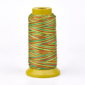Polyester Thread, for Custom Woven Jewelry Making, Colorful, 1mm, about 230m/roll