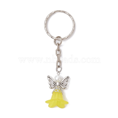 Champagne Yellow Angel & Fairy Acrylic Keychain