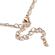 Flat Round Glass Pendant Necklaces with Brass Chains(NJEW-A015-20KCG)-3