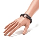 2Pcs 2 Style Natural Lava Rock & Synthetic Hematite Stretch Bracelets Set with Alloy Wings(BJEW-JB08021)-3