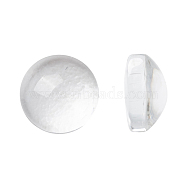 Transparent Glass Cabochons, Half Round/Dome, Clear, 5.5~6x3mm(GGLA-R026-6mm)