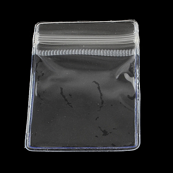 PVC Zip Lock Bags, Resealable Bags, Self Seal Bag, Rectangle, Clear, 6x4cm, Unilateral Thickness: 4.5 Mil(0.115mm)