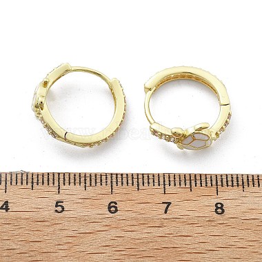 Brass Micro Pave Cubic Zirconia Hoop Earrings(EJEW-C136-01A-02)-5