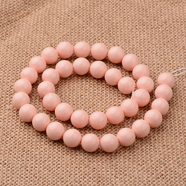 polierte runde Klasse eine Schale Perle Perle Stränge(BSHE-M027-6mm-10)-2