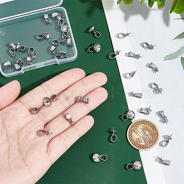 40Pcs 5 Style 304 Stainless Steel Cup Pearl Peg Bails Pin Pendants(STAS-UN0055-01)-4