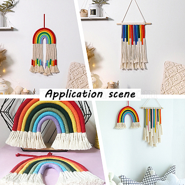 DIY Rainbow Knitting Crochet Tapestry Kit(DIY-WH0257-11)-6