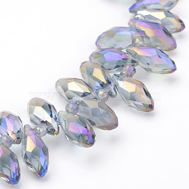 Eletroplated Glass Beads(X-EGLA-R013-12x6mm-M)-3