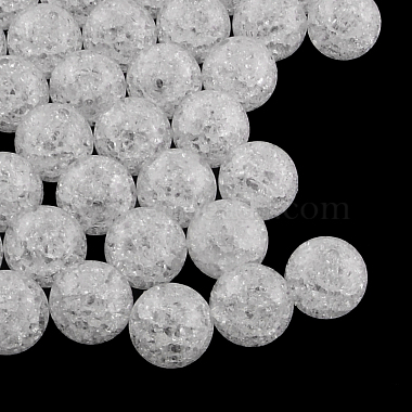 Perles en acrylique transparentes craquelées(X-CACR-R008-20mm-12)-2