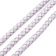 Braided Cowhide Leather Cord(NWIR-N005-01R-4mm)-3