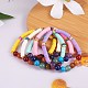 Round Natural & Synthetic Stone Beads Stretch Bracelets Set(BJEW-SW00014)-7