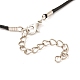 Ensembles de colliers pendentif coeur en alliage de placage de crémaillère(NJEW-B081-09)-6