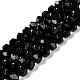 Natural Golden Sheen Obsidian Beads Strands(G-C229-01C)-1