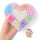 9 Style Spray Painted ABS Plastic Imitation Pearl Beads(OACR-YW0001-42)-4