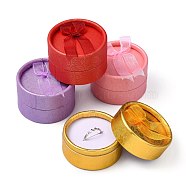Cardboard Ring Boxes, Column, Mixed Color, 2-1/8x1-1/4~1-3/8 inch(5.5x3.2~3.5cm)(CBOX-H048-3)