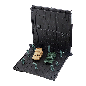 Plastic Model Toy Assembled Holder, Mixed Color, 1.3~17x0.9~15x0.45~2.4cm, 13pcs/set