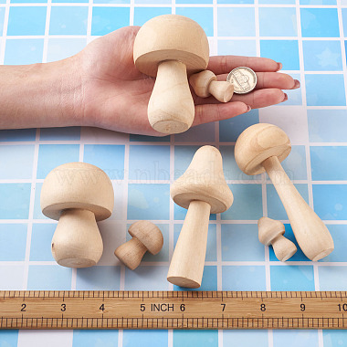 Schima Superba Wooden Mushroom Children Toys(WOOD-TA0002-45)-7