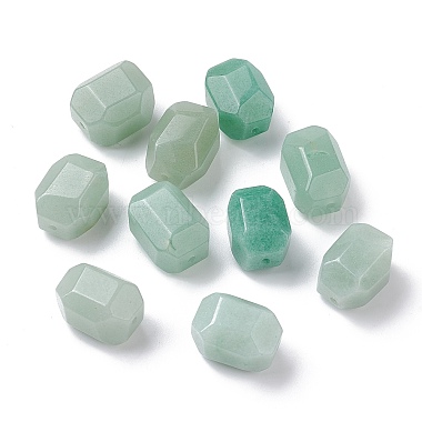Polygon Green Aventurine Beads