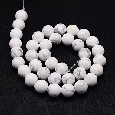 Natural Howlite Beads Strands(TURQ-G090-6mm)-2