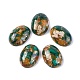 Assembled Synthetic Malachite and Imperial Jasper Cabochons(X-G-L502-18x25mm-05)-1