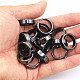 Non-Magnetic Synthetic Hematite Plain Band Ring(FIND-PW0021-11E)-1