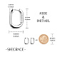 SHEGRACE Rhodium Plated 925 Sterling Silver Hoop Earrings(JE834A-01)-4