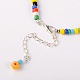 Handmade Millefiori Glass Beads Anklets(X-AJEW-AN00028)-3