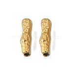 304 Stainless Steel Beads, Ion Plating(IP), Tube, Real 18K Gold Plated, 11.5x3.5x3.5mm, Hole: 1.2~1.4mm(STAS-L315-065A-G)