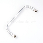 Aluminium Purse Handle Frame, for Bag Sewing Craft, Platinum, 10x25.8x2cm(FIND-WH0077-12D)