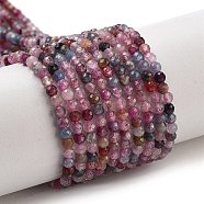 Natural Spinel Beads Strands, Faceted, Round, 2.5mm, Hole: 0.6mm, about 166pcs/strand, 14.96''(38cm)(G-G140-A09-04)