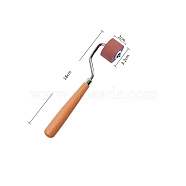Wooden Brayer Roller, with Handle, for Paint Brush Ink Applicator, Art Craft Oil Painting Tool, Light Coral, 18cm, Roller: 32x20mm(DRAW-PW0001-359A-02)