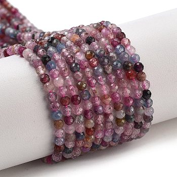 Natural Spinel Beads Strands, Faceted, Round, 2.5mm, Hole: 0.6mm, about 166pcs/strand, 14.96''(38cm)