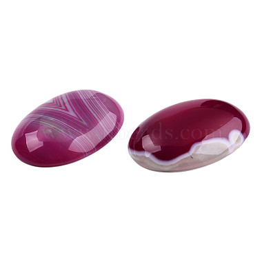 Natural Banded Agate/Striped Agate Cabochons(G-T122-22A)-4