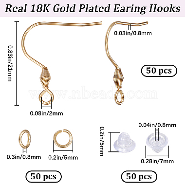 50Pcs 304 Stainless Steel Earring Hooks(DIY-BBC0001-32)-2