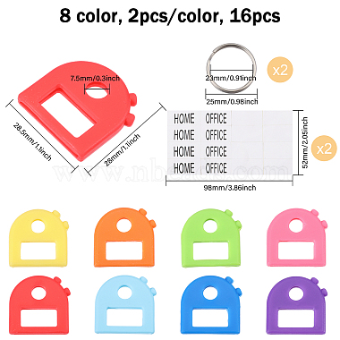 2 Sets Plastic Key Caps(FIND-GL0002-21)-2