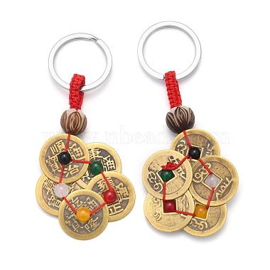 Porte-clés pièces en laiton feng shui(KEYC-T005-01)-2